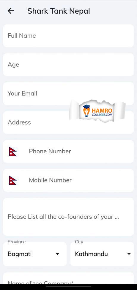 Shark tank nepal mobile app